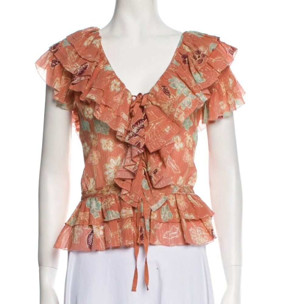 NWT Ulla Johnson Kaede blouse in Mesa Floral - Size 8